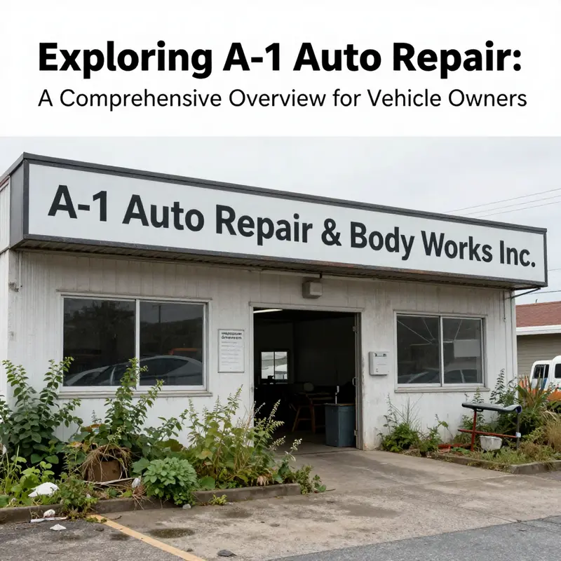 The former premises of A-1 Auto Repair and Detail, illustrating the challenges faced leading to its dissolution.