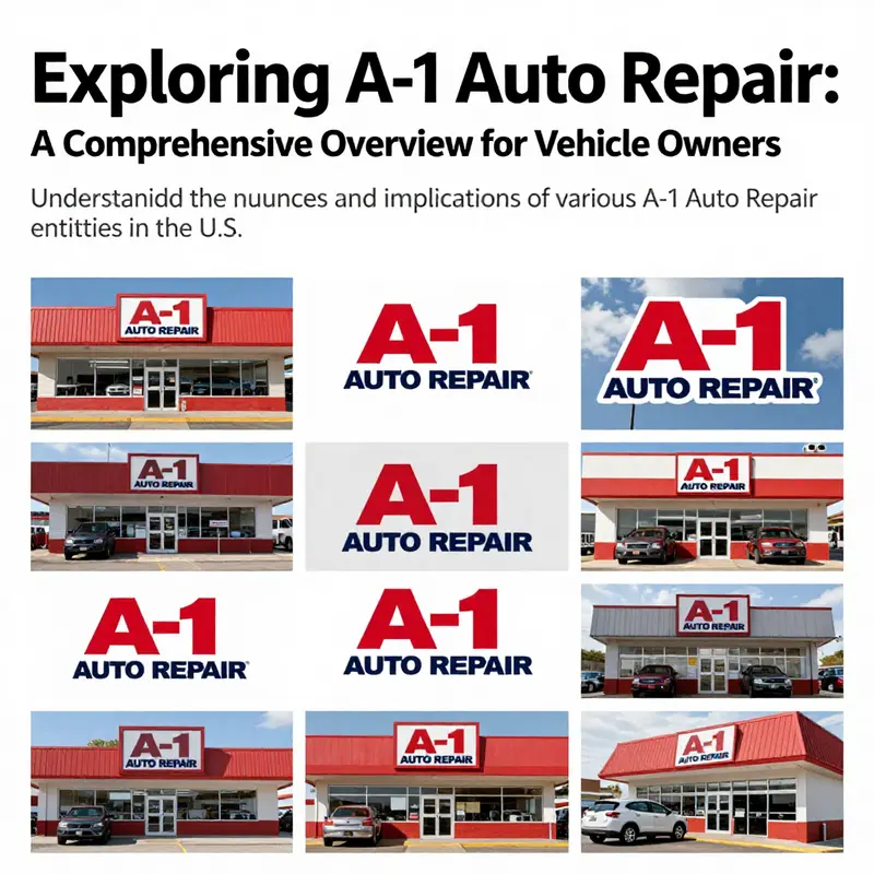 A visual representation of different A-1 Auto Repair businesses, highlighting their diversity and unique stories.