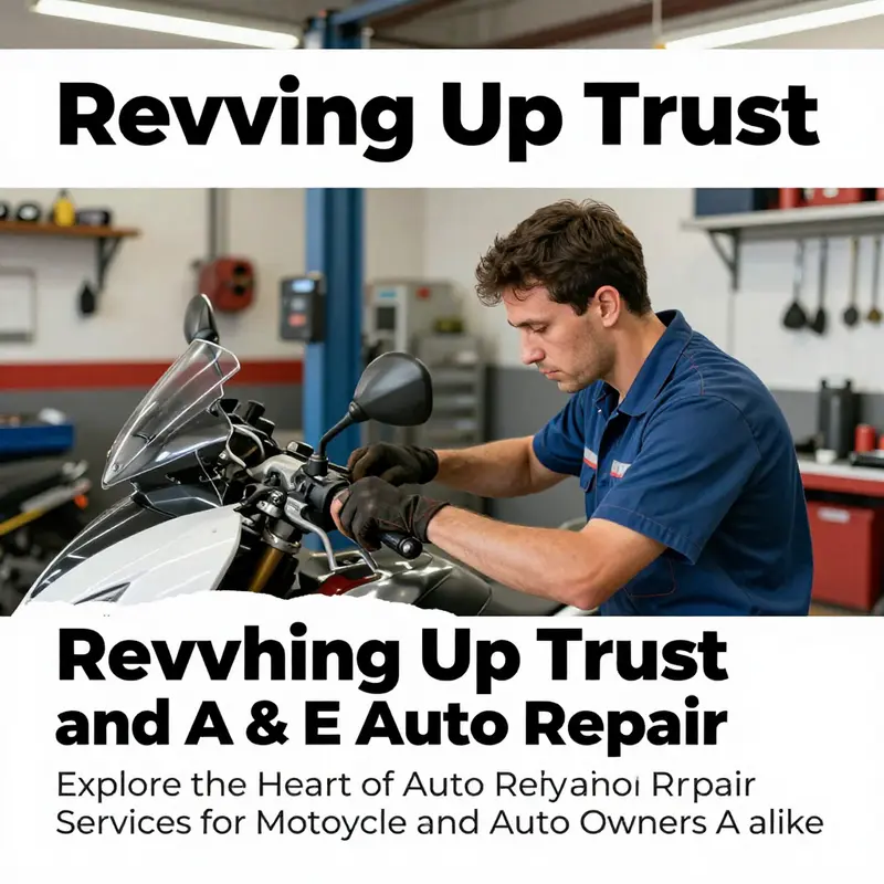 A mechanic focused on repairing a motorcycle in a professional auto repair shop.