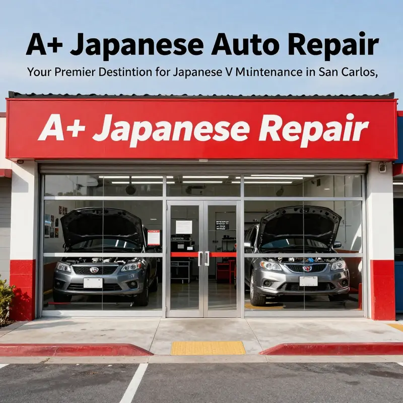 Exterior view of A+ Japanese Auto Repair, highlighting its community-oriented approach.