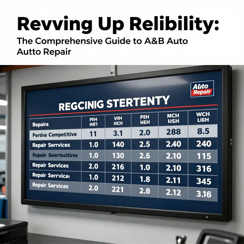 A&B Auto Repair technicians providing quality service on different vehicles, specializing in suspension and alignment.