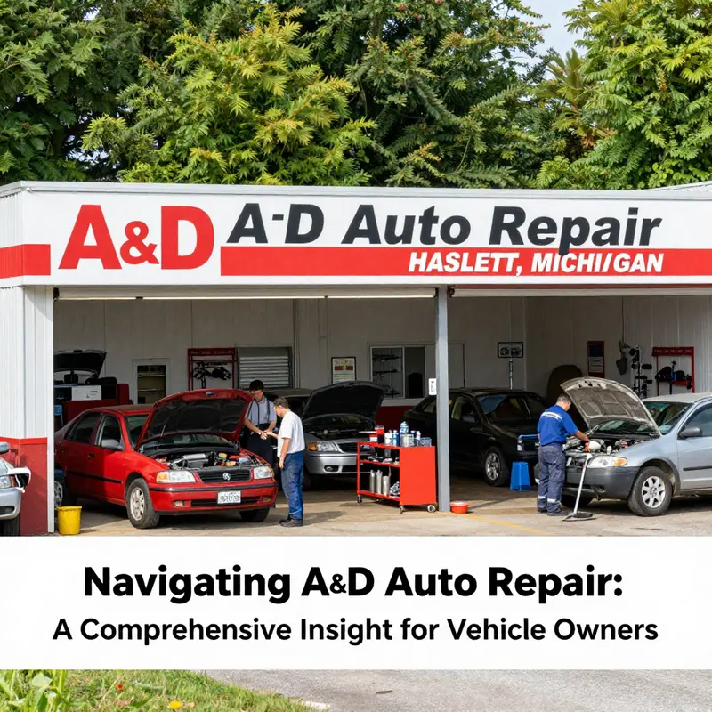 A&D Auto Repair in Haslett, Michigan, illustrating the active and bustling environment of this automotive service.