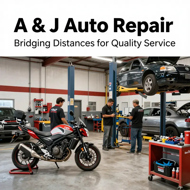 A comprehensive view of A & J Auto Repair LLC showcasing its friendly environment and diverse services.