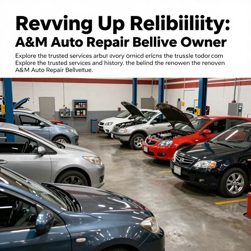 Vehicles being serviced at A&M Auto Repair Bellevue in a professional, clean environment.