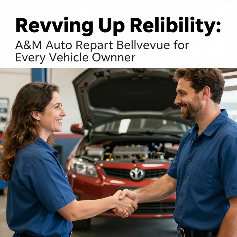 A&M Auto Repair Bellevue’s inviting exterior serves as a symbol of reliability and community trust in automotive services.