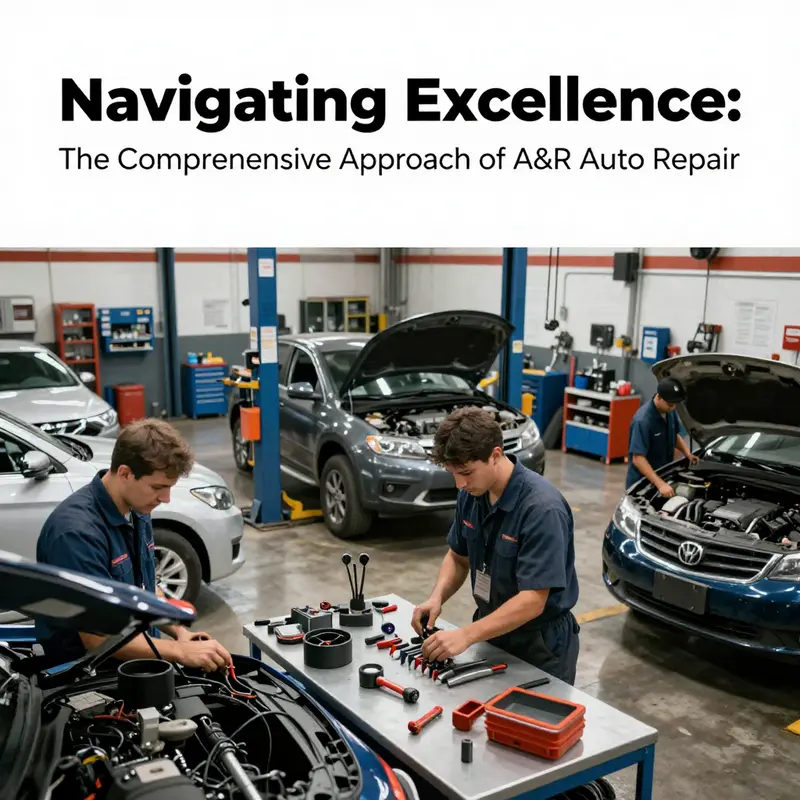 A view inside A&R Auto Repair Inc., showcasing the skilled technicians at work.