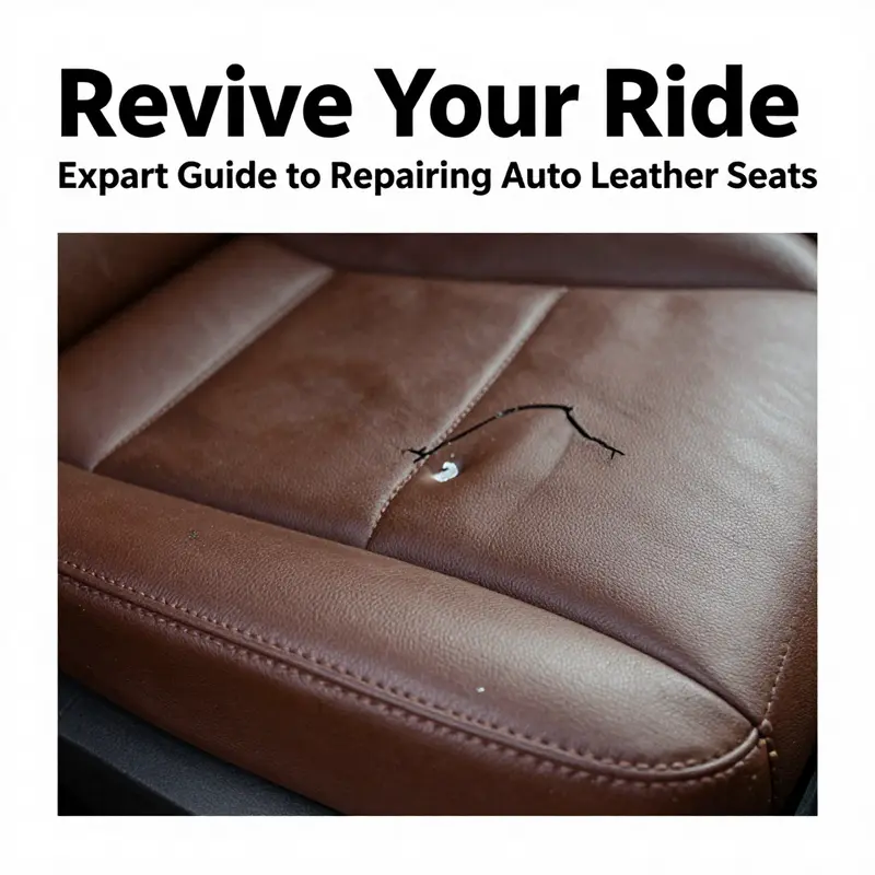 Identification of various damages on leather seats crucial for effective repair.