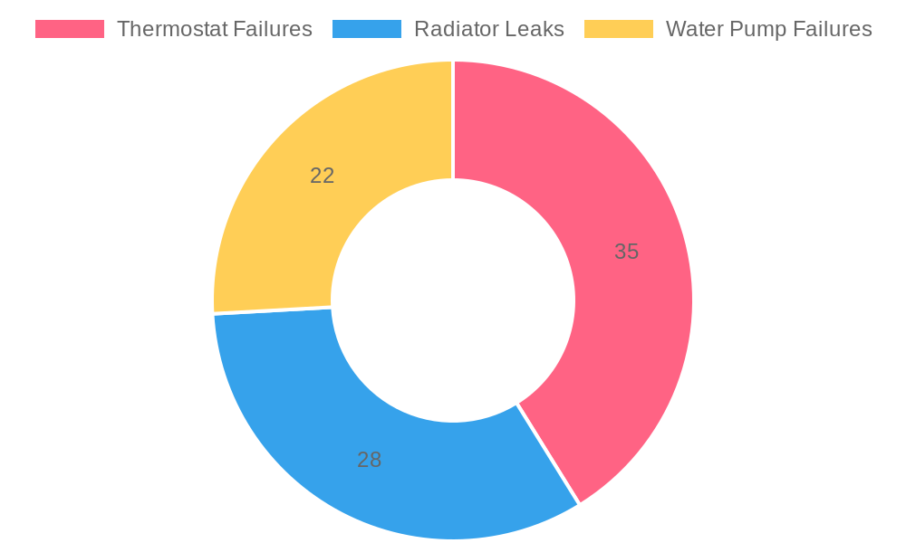 Causes of Engine Overheating Pie Chart