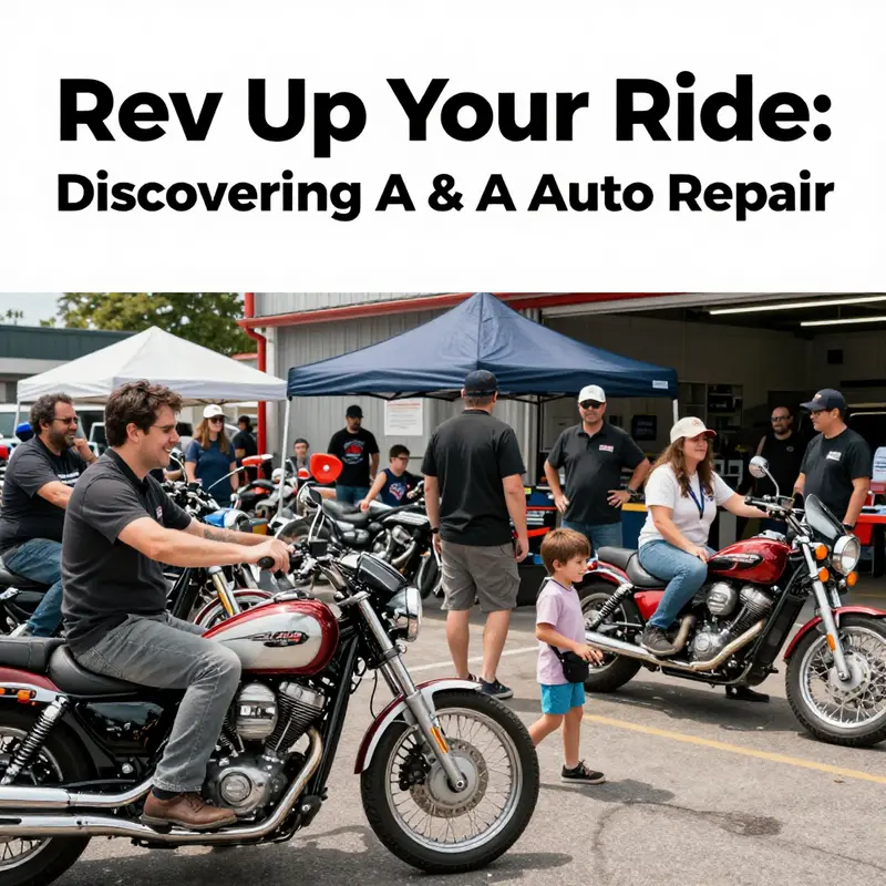 A mechanic at A & A Auto Repair showcasing precision in motorcycle servicing.