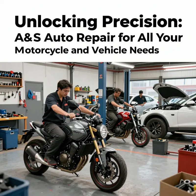 A&S Auto Repair provides a wide range of services for motorcycles and vehicles alike.