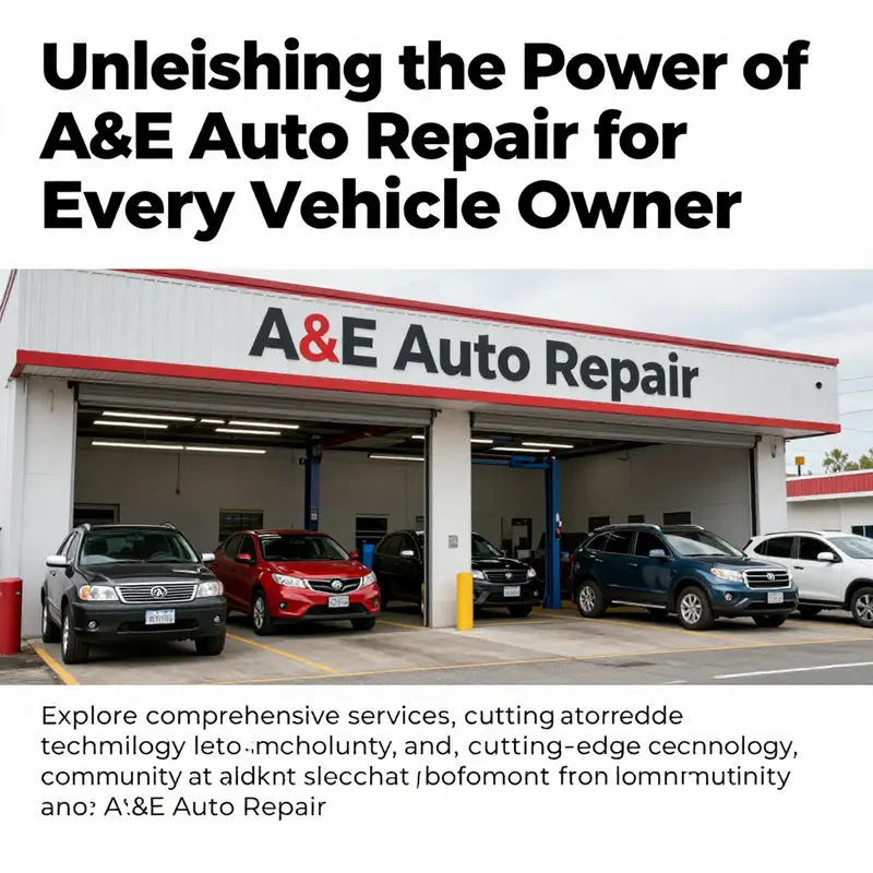The exterior view of A&E Auto Repair, a professional and welcoming auto service shop.