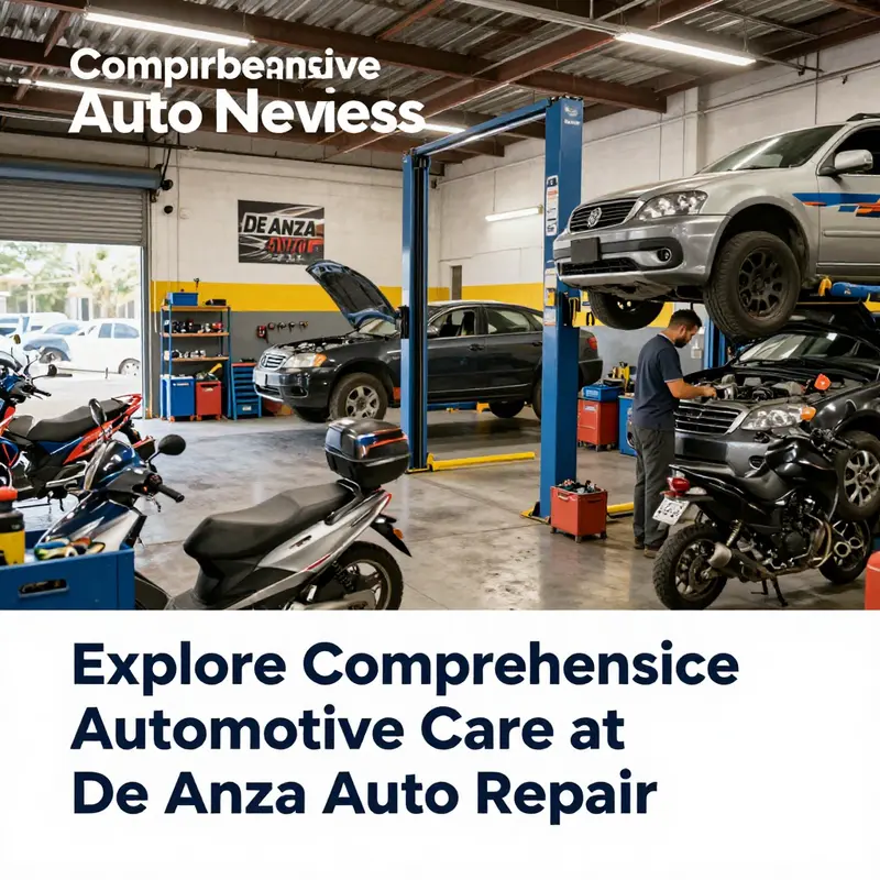De Anza Auto Repair provides a wide range of automotive and motorcycle repair services.