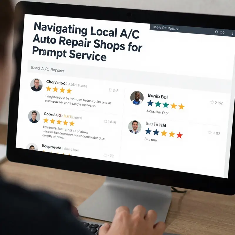 Using online tools to find nearby A/C auto repair shops can save time and improve service quality.