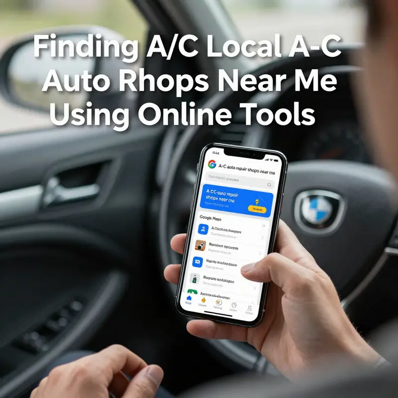 Using online tools to find nearby A/C auto repair shops can save time and improve service quality.