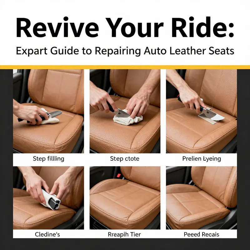 Identification of various damages on leather seats crucial for effective repair.