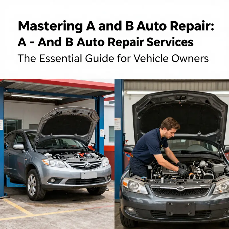 Detailed manual showcasing A and B service packages with tools symbolizing hands-on understanding.