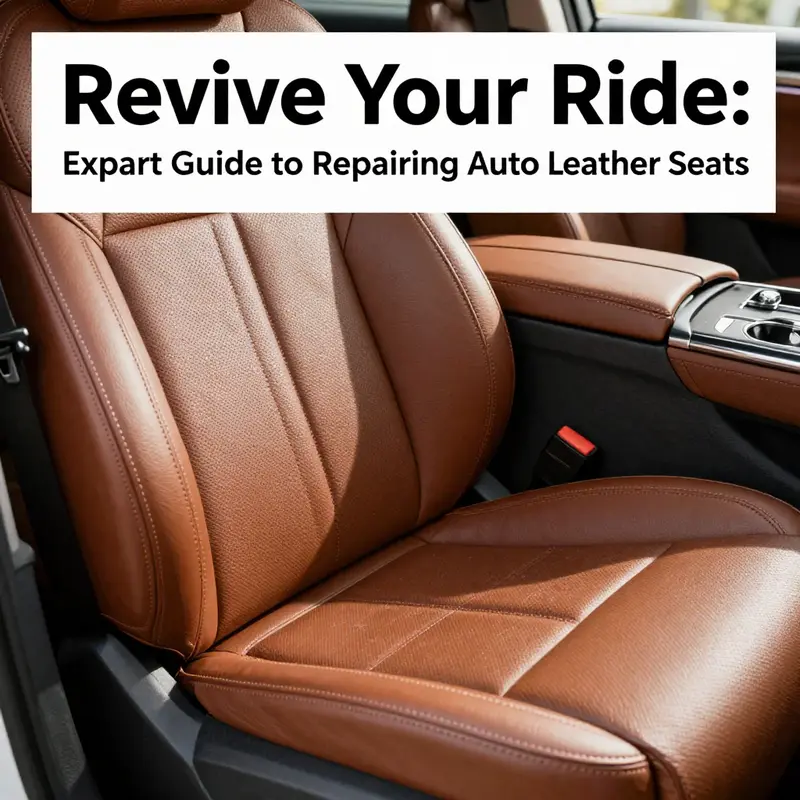 Identification of various damages on leather seats crucial for effective repair.