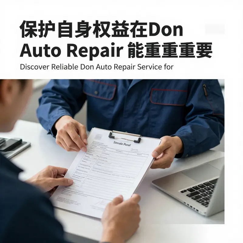 A clean and trustworthy Don Auto Repair facility with skilled professionals assisting customers.