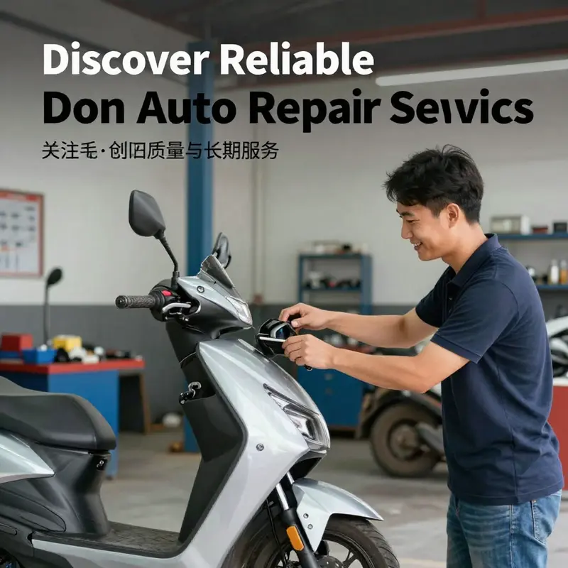 A clean and trustworthy Don Auto Repair facility with skilled professionals assisting customers.