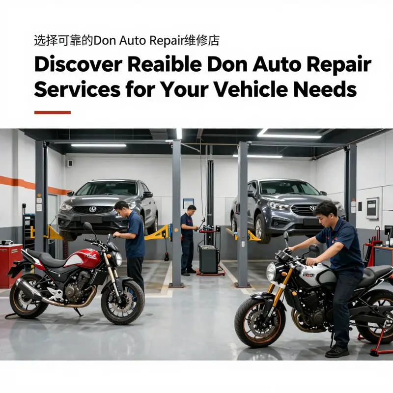 A clean and trustworthy Don Auto Repair facility with skilled professionals assisting customers.