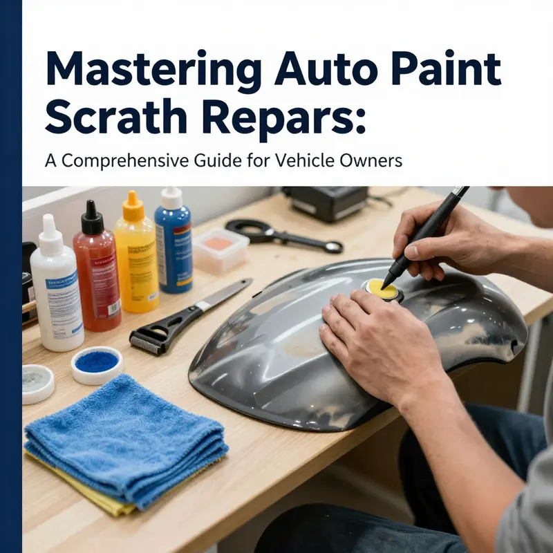 Visual guide to various scratch types on auto paint.