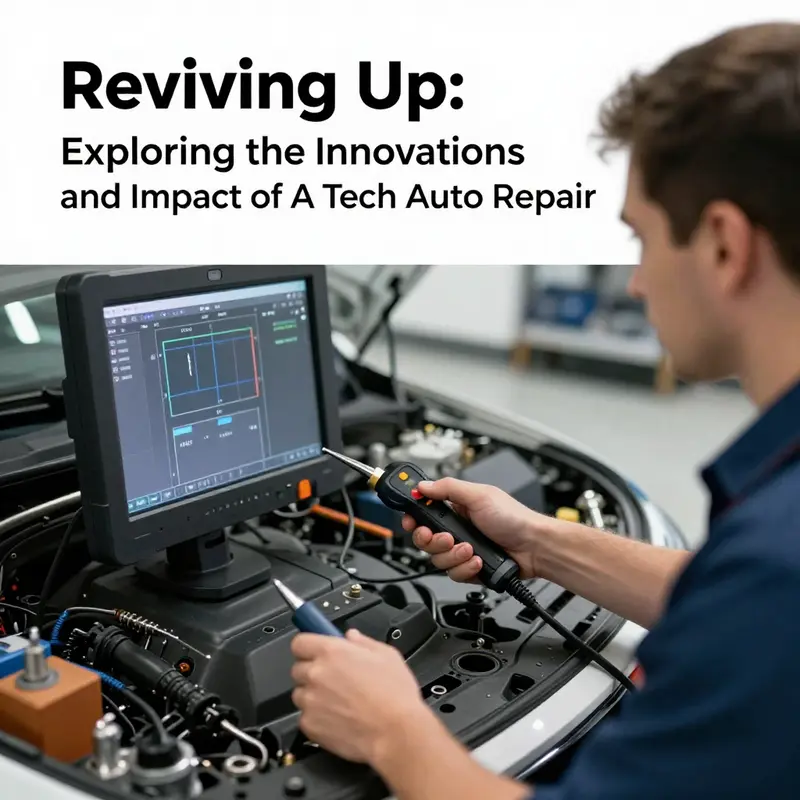 An overview of A Tech Auto Repair, illustrating its bustling environment and dedication to quality service.