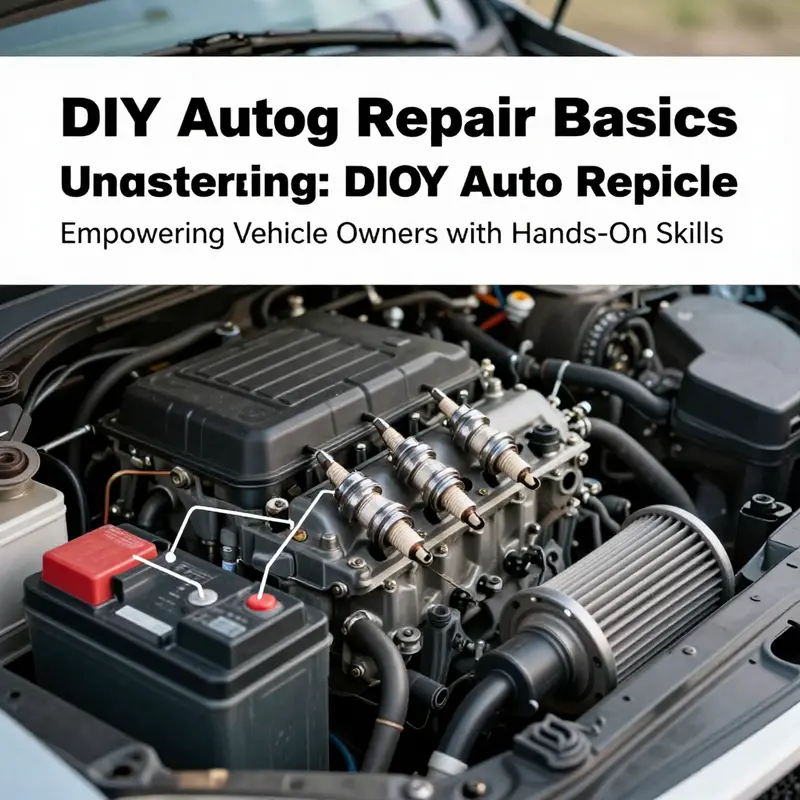 An informative view of a car engine, highlighting key components for DIY repair knowledge.