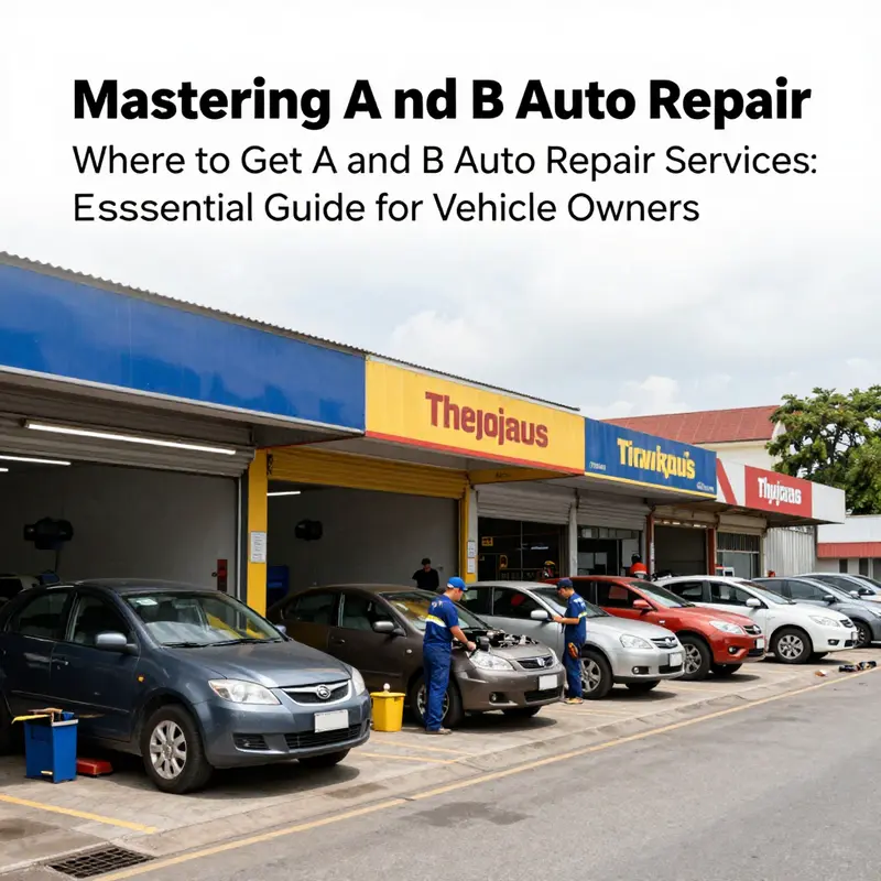 Detailed manual showcasing A and B service packages with tools symbolizing hands-on understanding.