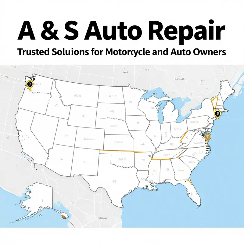 A map illustrating the diverse locations of A & S Auto Repair, catering to customers nationwide.