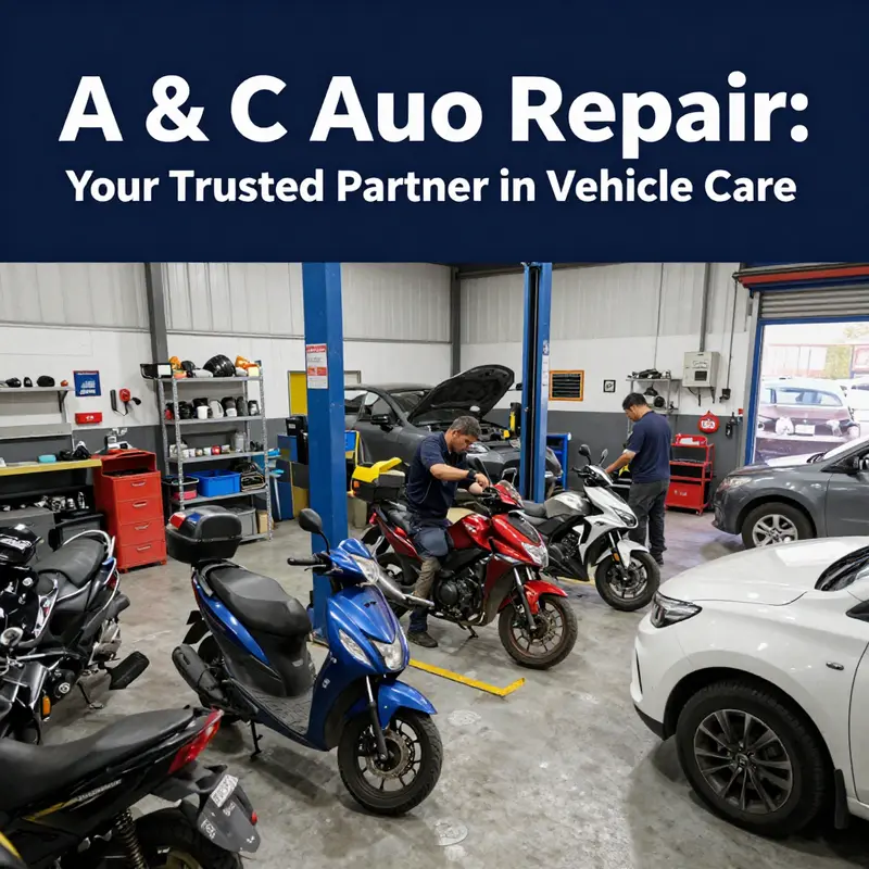 A dedicated team of technicians at A & C Auto Repair working on a variety of vehicles.