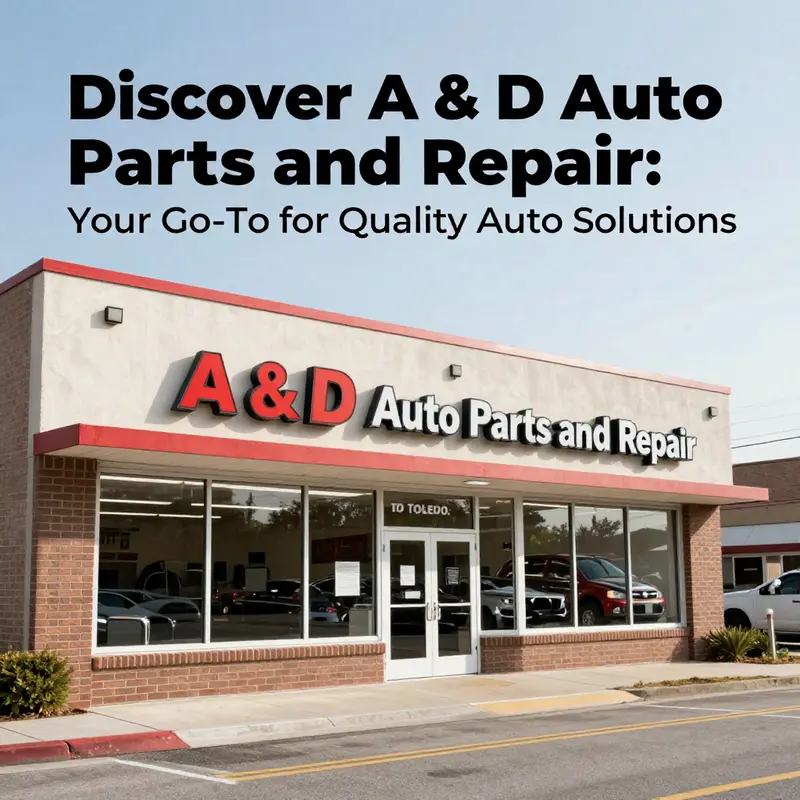 A & D Auto Parts and Repair storefront showcasing its inviting and accessible location.
