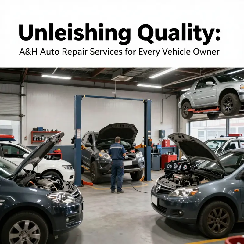 The heart of A&H Auto Repair, where professional mechanics provide a range of automotive services.