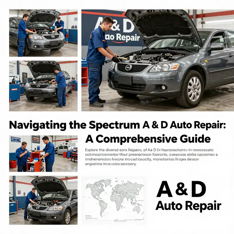 A cover image representing A & D Auto Repair's diverse services in different locations, indicating professionalism and quality.