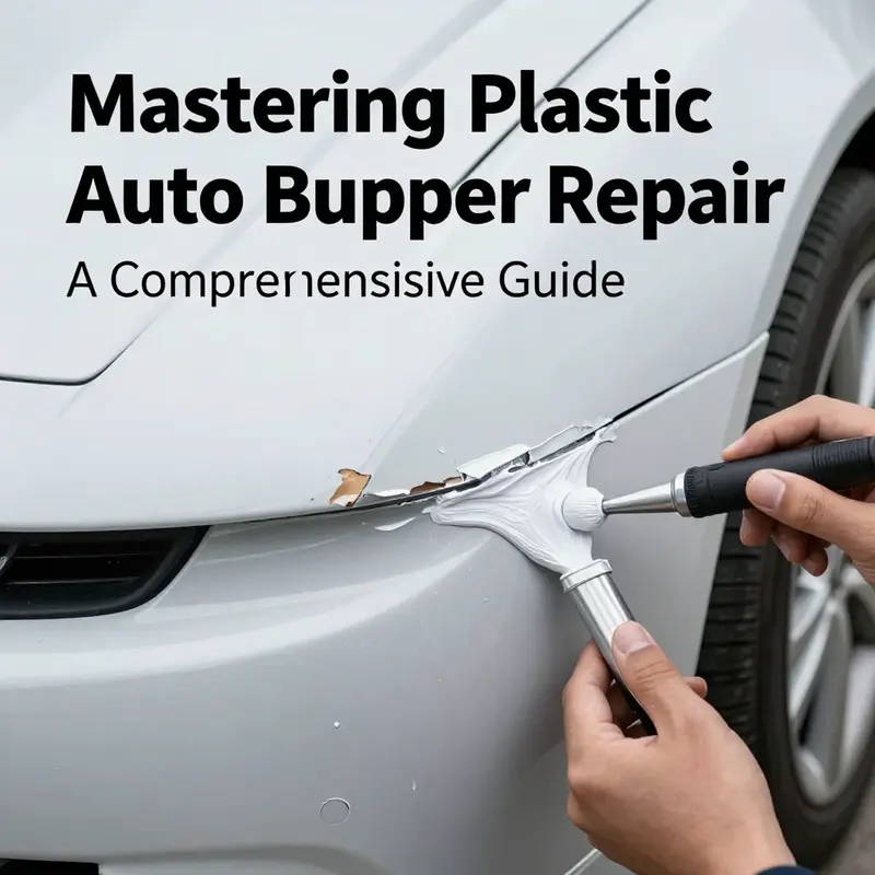 A demonstration of the toothpaste method for repairing minor scratches on a plastic bumper.