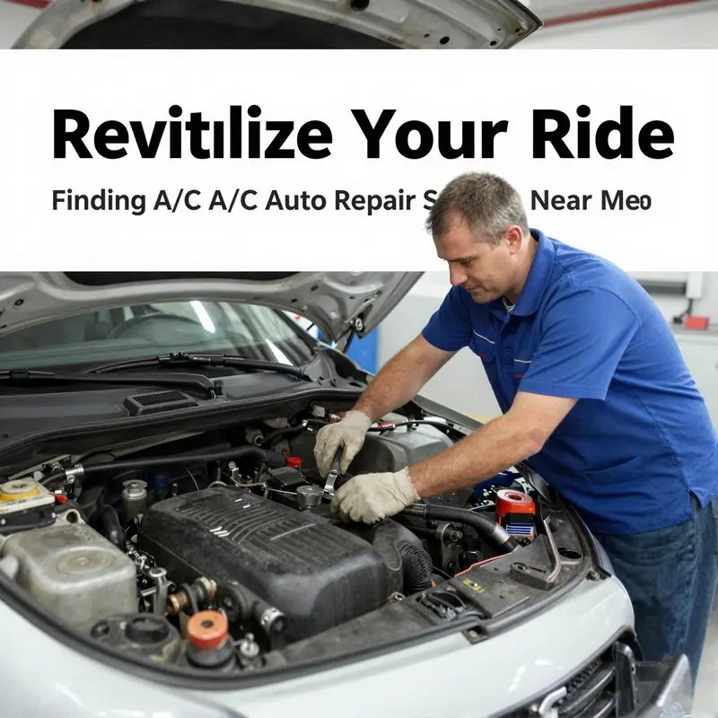A technician inspecting a vehicle’s air conditioning system, highlighting the expertise available in local A/C auto repair services.