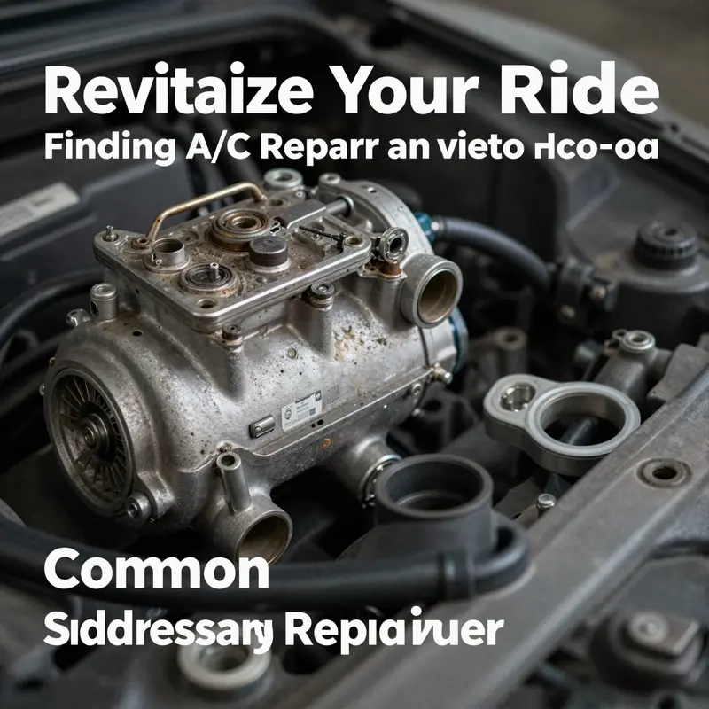 A technician inspecting a vehicle’s air conditioning system, highlighting the expertise available in local A/C auto repair services.