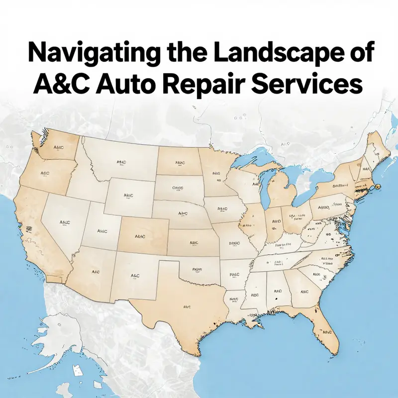An overview of A&C Auto Repair business entities across the United States, showcasing their diverse presence.