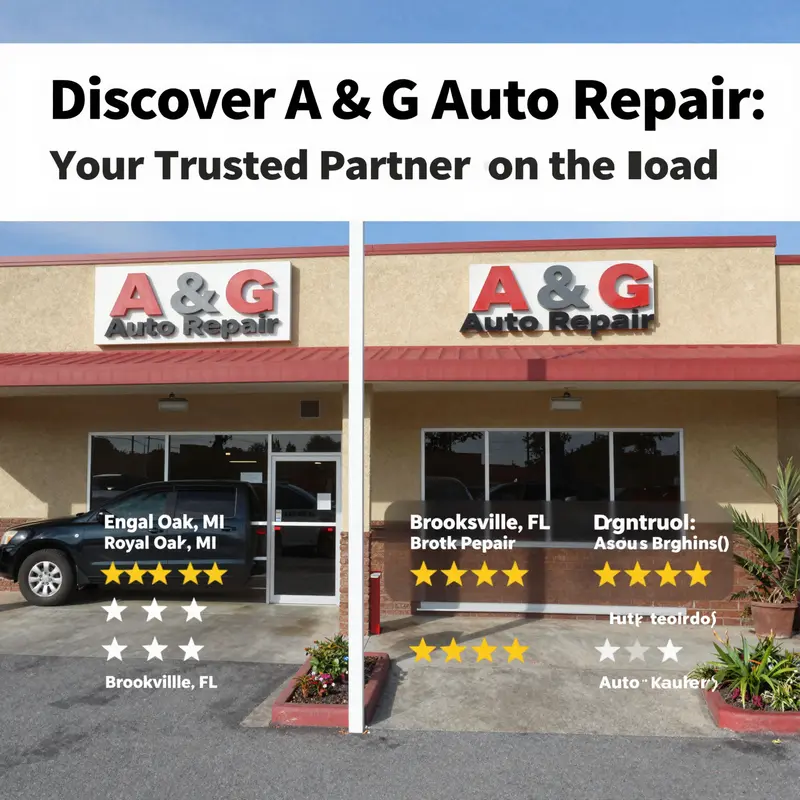 A & G Auto Repair shop, highlighting the professionalism and variety of services available for vehicles.
