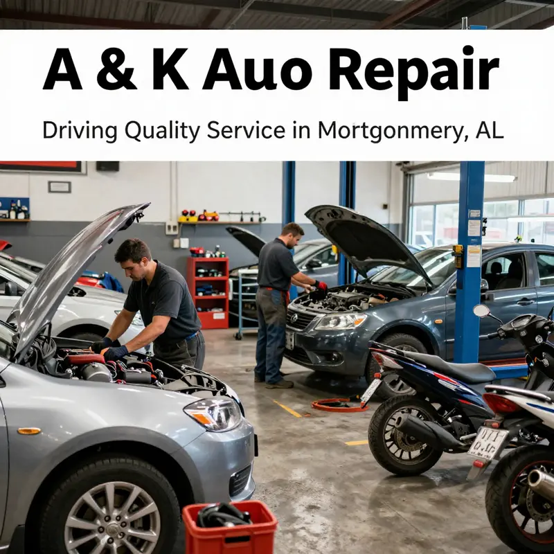 A & K Auto Repair technicians providing expert service to a diverse range of vehicles.