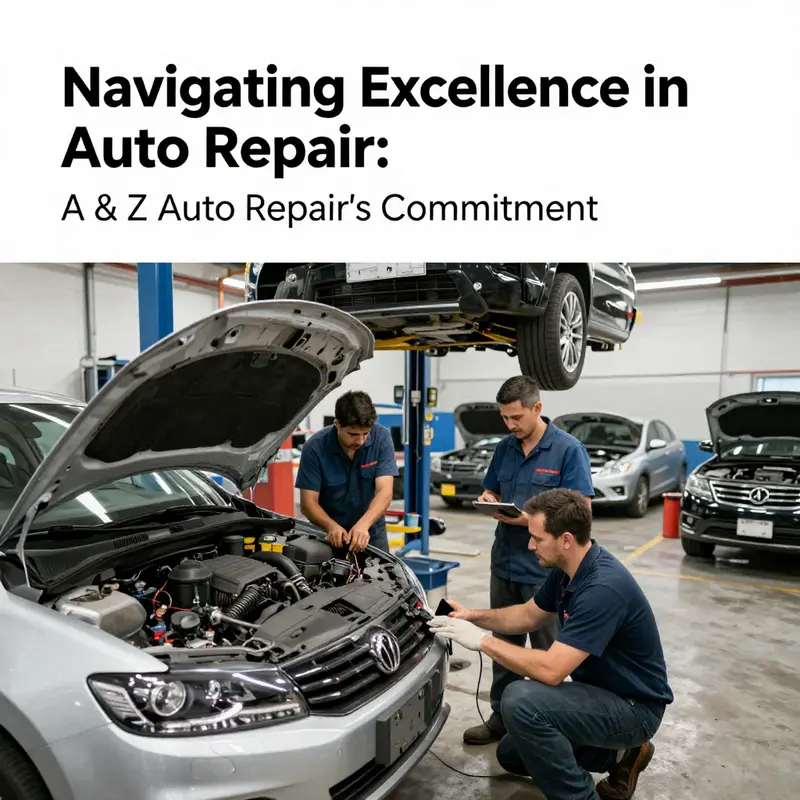 Technicians at A & Z Auto Repair providing diverse automotive services to enhance vehicle performance and safety.
