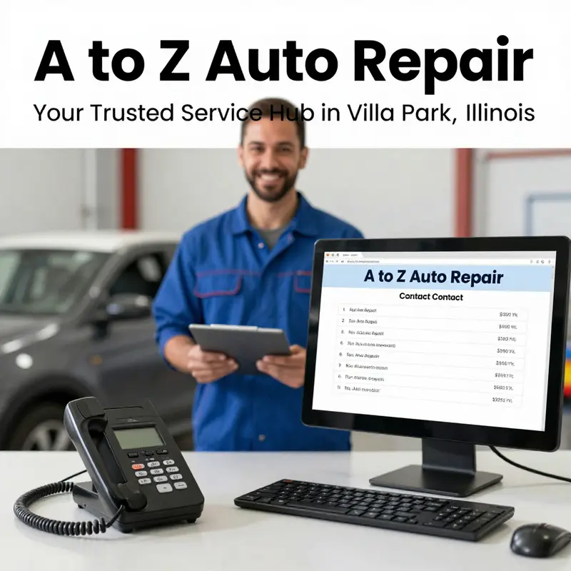 A glimpse of the diverse services at A to Z Auto Repair, where both motorcycles and cars receive expert attention.