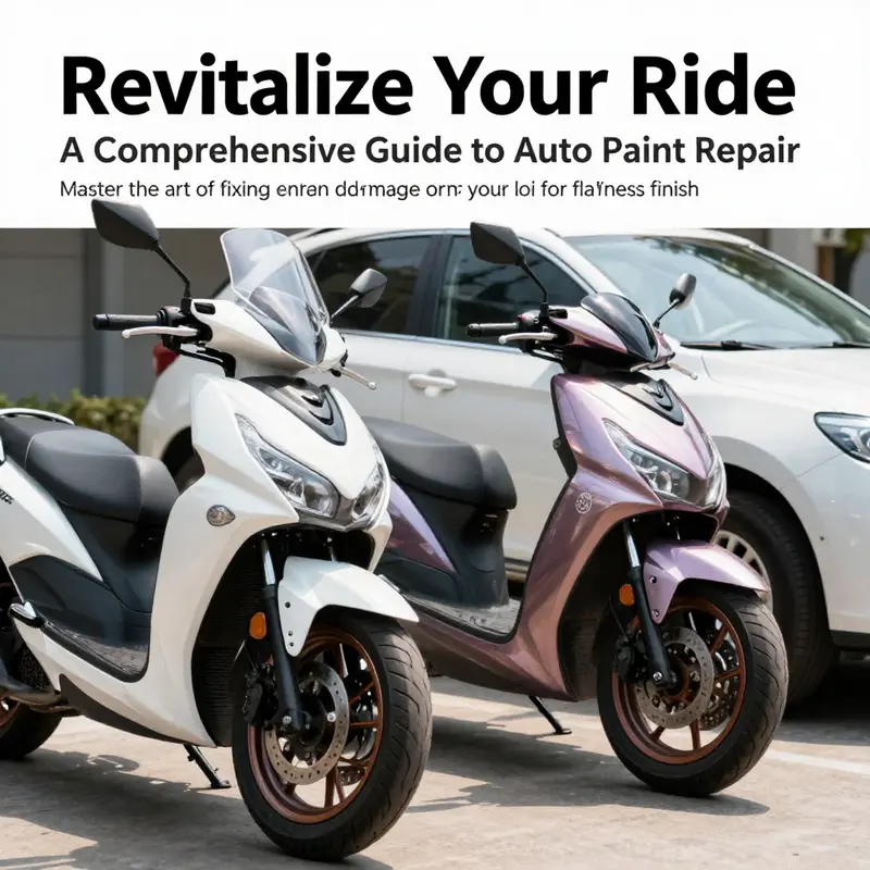 A motorcycle and a car shining under sunlight, showcasing well-maintained paintwork.