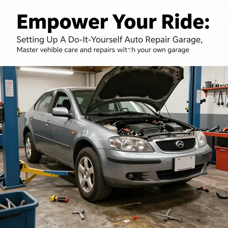 A finished DIY vehicle project in a garage, exemplifying successful auto repair and maintenance.