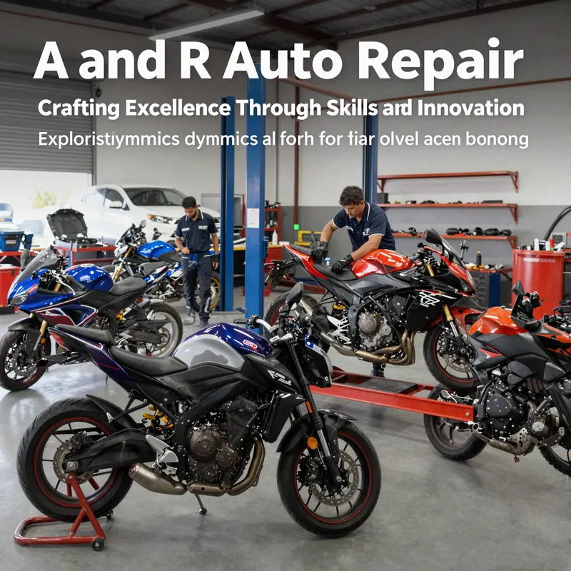 An image depicting A and R Auto Repair with technicians engaged in repairs, highlighting the commitment to quality service.