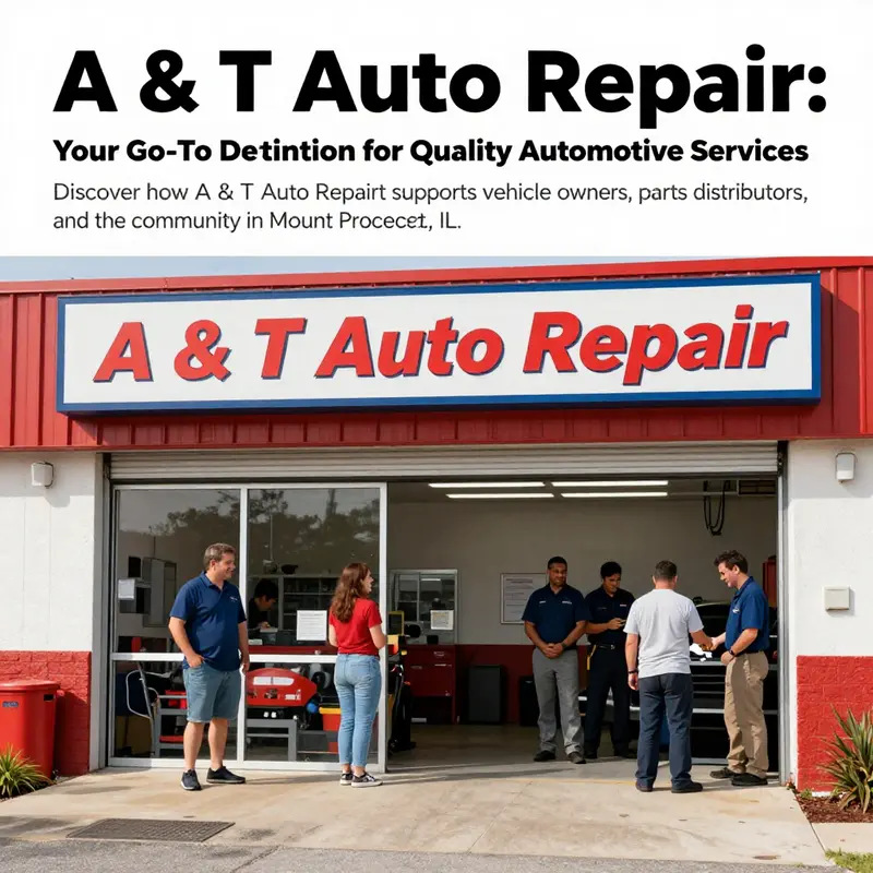 A view of A & T Auto Repair showcasing the welcoming environment and active team members engaging with customers.