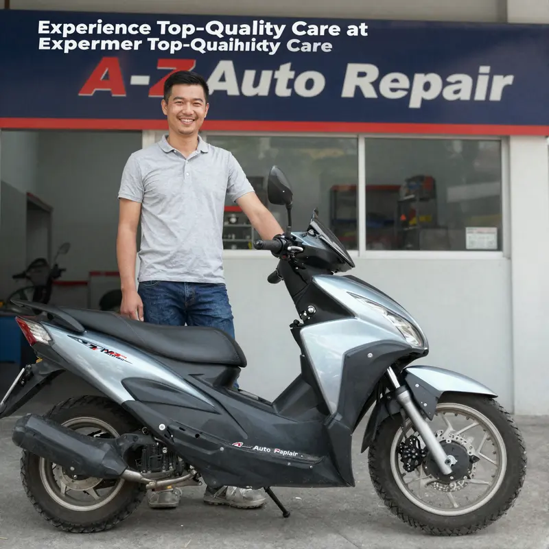 A-Z Auto Repair staff showcasing their extensive range of services for various vehicle types.