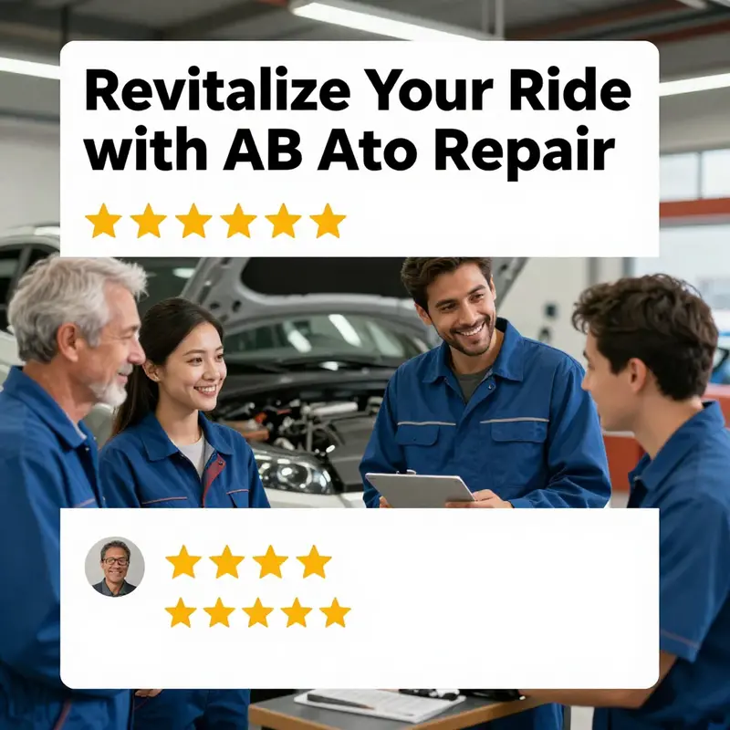 Mechanics at AB Auto Repair providing specialized services for both cars and motorcycles.