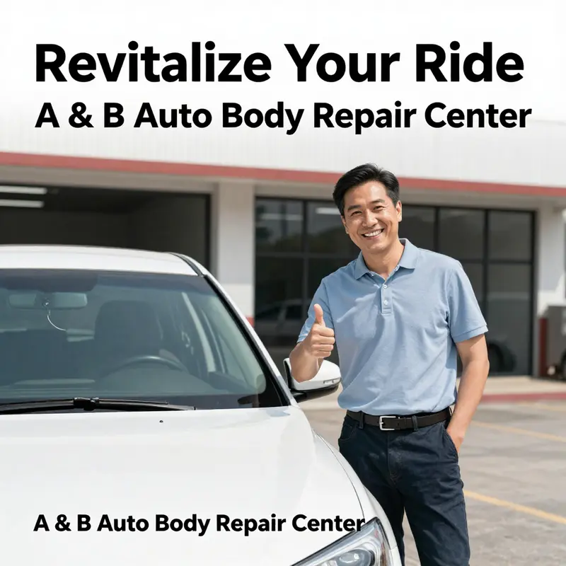 Expert technicians at A & B Auto Body Repair Center providing top-quality vehicle repairs.