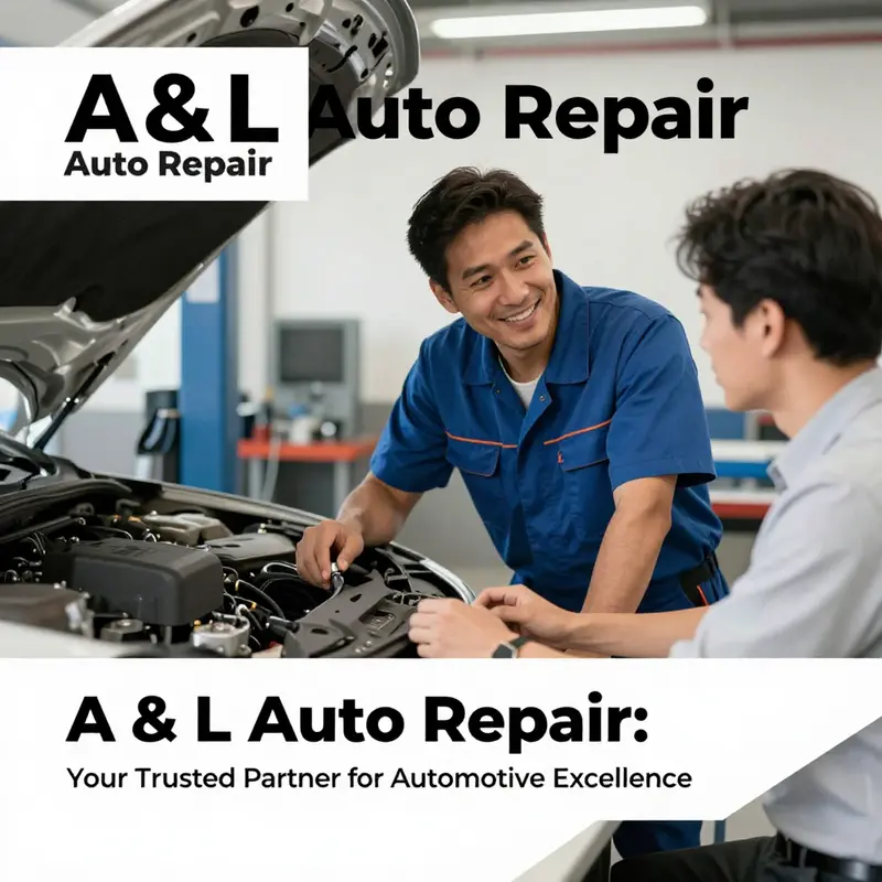 A exterior view of A & L Auto Repair showcasing their welcoming atmosphere and diverse automotive services.