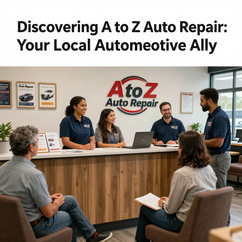 Mechanics at work in A to Z Auto Repair, showcasing the diverse range of services provided.